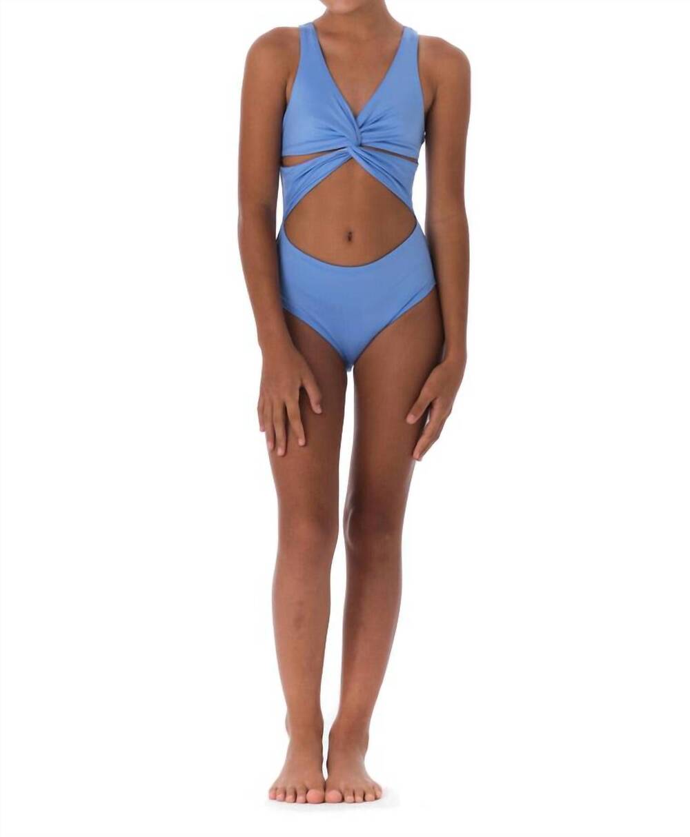 NEW SUBMARINE ocean twisted one piece in blue